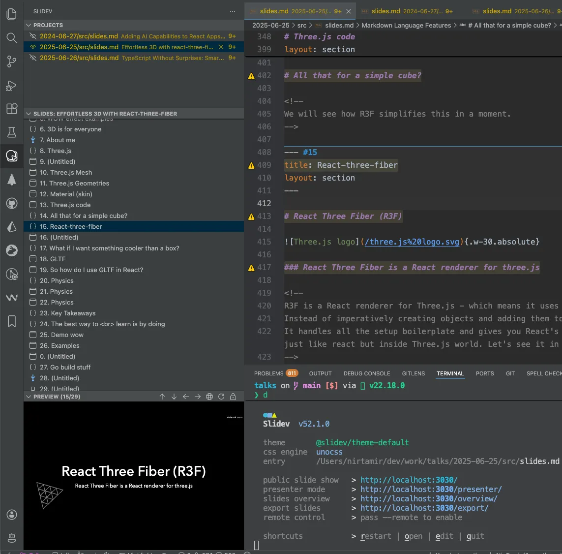 vscode slidev